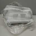 Delamu 2 Sets of 3-Tier Bathroom Under Sink Organizers and Storage, Multi-Purpose Stackable Pantry Organization and Storage, Pull Out Clear Kitchen Bathroom Cabinet Organizer with Movable Dividers (White)