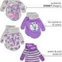 2 x Disney Girls 4 Pack Gloves or Mittens : Minnie Mouse, Vamperina (Toddler/Little Girls)