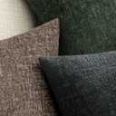 MIULEE Decorative Throw Pillow Covers 20x20 Pack of 2 Taupe Couch Pillow Covers Soft Cozy Textured Chenille Pillowcases for Home Decor Sofa Living Room Cushion Bedroom