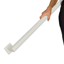 Wall Hand Railings for Stairs White Metal Staircase Handrails for Indoors Outdoors Grab Rail