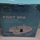 Ionic Foot Bath Detox Machine - Suitable for Home Use, Home Salon-Level Spa Detox Machine, Healthy Detoxification, with Foot Bath, Array * 2, Liner (Large, White)