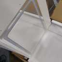 Vanity Desk,Makeup Vanity Desk with Mirror and Lights,Transparent Top with LED Multiple Color Lights,Mirror 3 Color Modes 2 Drawers,Power Outlet,Dressing Table for Girls Bedroom,White