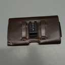 Magnetic Closure Holster for iPhone 17 Pro Max, 16 Pro Max, 16 Plus, 15 Pro Max, 15 Plus, 14 Pro Max, 14 Plus, 13 Pro Max - Leather Belt Case, Premium Pouch (Fits Armor Case) (Coffee Brown, X-Large)