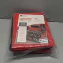 HOLDN STORAGE Christmas Ornament Storage Box with Dividers, Holds Up to 72 Ornaments (4 Inches), Large Organizer with 3 Stackable Trays - Red