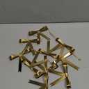 Shimeyao Christmas Gold Bow Garland 3.94 x 3.94 Inches Metal Bow Christmas Tree Decorations Gold Brass Garland Wreath Indoor Outdoor Decor for Xmas Tree Fireplace Staircase