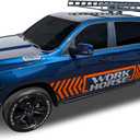 Black Horse Heavy Duty Ladder Rack Over Cab System 5.5' Bed Black Powder Coated Compatible with All 3/4-ton trucks with 5.5ft to 5.7ft bed length Not compatible with tonneau covers-CSFRHD55B