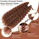 120 Strands Curly Crochet Hair Gogo Curl Pure Protein Fiber Close to Human Hair 14 Inch Pre looped Deep Wave Curly Crochet Hair For Black Women Beach Curl Twist Braiding Hair Extensions (14inch 350#)