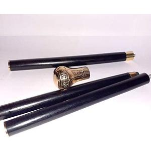 Vintage Solid Brass Designer Handle Walking Stick Cane 36"