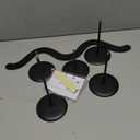 Iron Candle Holder Fireplace: 5 Metal Candelabra Centerpiece Decor - Candle Holder Stand for Candelabra Pillar Candles