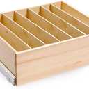 Pull Out Cabinet Organizer with Divider, 28''W21''D7''H Soft Close Wood Drawer for Kitchen Pantry, Finished, Heavy-Duty, Bottom Assembly (Wood Drawer Part Width is 27'')