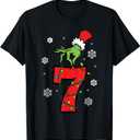 Number 7 Matching 67 Meme 6 7 Christmas Boys Youth Kids T-Shirt