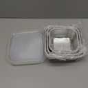 6 Pcs 304 Stainless Steel Food Storage Containers with Lids, Leakproof Meal Preparation Container Stackable Food Container Boxes for Kitchen Picnic, Dishwasher Safe(Square, 20/30/40 oz)