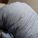 Litanika Grayish Blue Super King Size Comforter Set, 3 Pieces Tufted Boho Farmhouse Bedding Comforter Sets, Lightweight Fluffy Comforter Bed Set for All Season (120x120In Comforter and 2 Pillowcases)