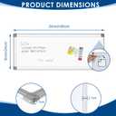 SWANCROWN Magnetic Whiteboard, 9 x 24 in, Long Dry Erase Board, to to List