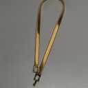 Tanpie Skinny Waist Belt of Women Elastic Metal Stretch Chain Belt Gold Medium