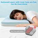 Contour Pillow with Softer Neck Support - Adjustable Softness Cervical Neck Pillow for Ideal Support, 4 Layers Contour Pillow for All Sleepers, Ergonomic Side Sleeper Pillow for Less Neck Pain, 23*14in