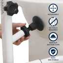 KMINA Toilet Safety Rails for Seniors, Adjustable Frame with Grab Bars