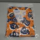 Men Halloween Shirt Fun Pumpkin Print Button Up Shirts Casual Hawaiian Short Sleeve Shirt Holiday Aloha Shirts (Orange, XL)