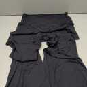 Sunzel Flare Leggings, Crossover Yoga Pants with Tummy Control, High-Waisted and Wide Leg (Black, XXL)