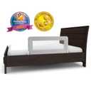 ComfyBumpy Bed Rail for Toddlers | Bed Rails for Kids, Twin, Full, Queen & King Size Bed - Adjustable Toddler Bed Rail Guard - Swing Down Baby Bed Side Rail - Gray, Regular (35.5" x 19.5"), Pack of 1 (Grey)
