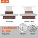 VEVOR Chimney Cap, 9 x 9 inch, 304 Stainless Steel Fireplace Chimney Cover, Not Easily Toppled & Practical Accessories & Easy Installation, Fits Mesh Flue Covers Outside Clay Flue Shingles, Silver