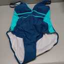 Blooming Jelly Women Tummy Control Swimsuits One Piece Modest Bathing Suit Lace Up Slimming Swim Suits 2025 (Extra Large, Peacock Green)