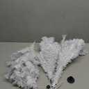 CCINEE 3Ft Artificial Christmas Tree, White Mini Tabletop Hinged Christmas Tree with Metal Stand 130 Branch Tips for Xmas Party Supplies Home Indoor Decoration