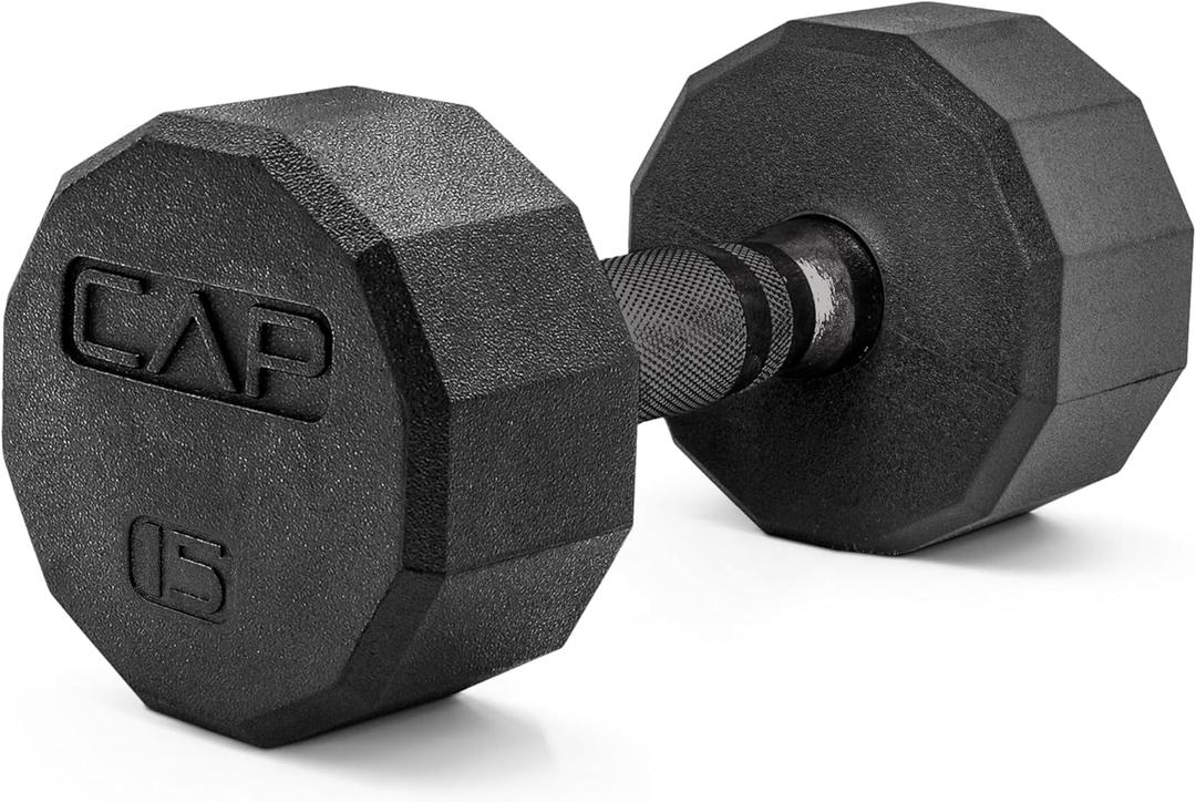CAP Barbell Coated Hex Dumbbell Weight | Multiple Options (15 lb)