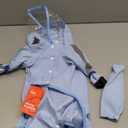 Small Dog Raincoat, Tail Protect Feet Cover Waterproof Dog Rain Jacket Rain Coat for Puppy Small Dogs(Blue,L)