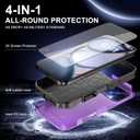 for iPhone 17 Pro Max Case [Shockproof] [Dropproof] [Heavy Duty Protection] [Pocket-Friendly] Slim & Tough Non-Slip Protective Phone Cover for iPhone 17 promax 6.9inch, Purple