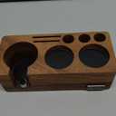 Espresso Tamping Station(51/54MM) Walnut Wood, Espresso Coffee Anti-pressure Pad Stand, Espresso Station,Coffee Tamper Station Organizer for Countertop (54MM without tools)