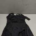 QINSEN Square Neck Swim Dress for Women Tummy Control One Piece Swimsuit Wrap Bathing Suit, Black, S