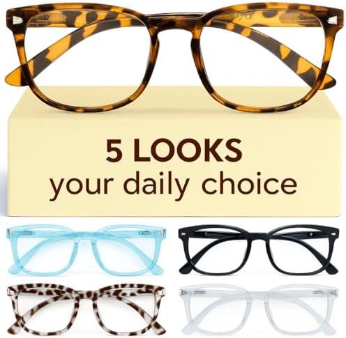 CCVOO Reading Glasses for Women, Eyeglasses, Blue Light Readers for Women, Computer Eye Glasses, +1.0