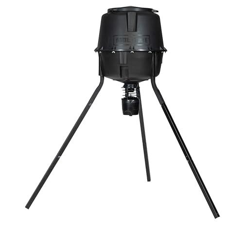 Moultrie Deer Feeder Connected - 30 Gallon Cellular Connected Tripod Feeder - 6V Spincast Deer Feeder - Feed Level Detector with Celluar Monitoring, Programming - Nationwide 4G LTE Autoconnect