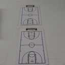 Basketball Coaching Board Double-Sided, Basketball Clipboard for Coaches, Basketball Dry Erase Board for Coaches, Basketball Whiteboard Tactical Play Board