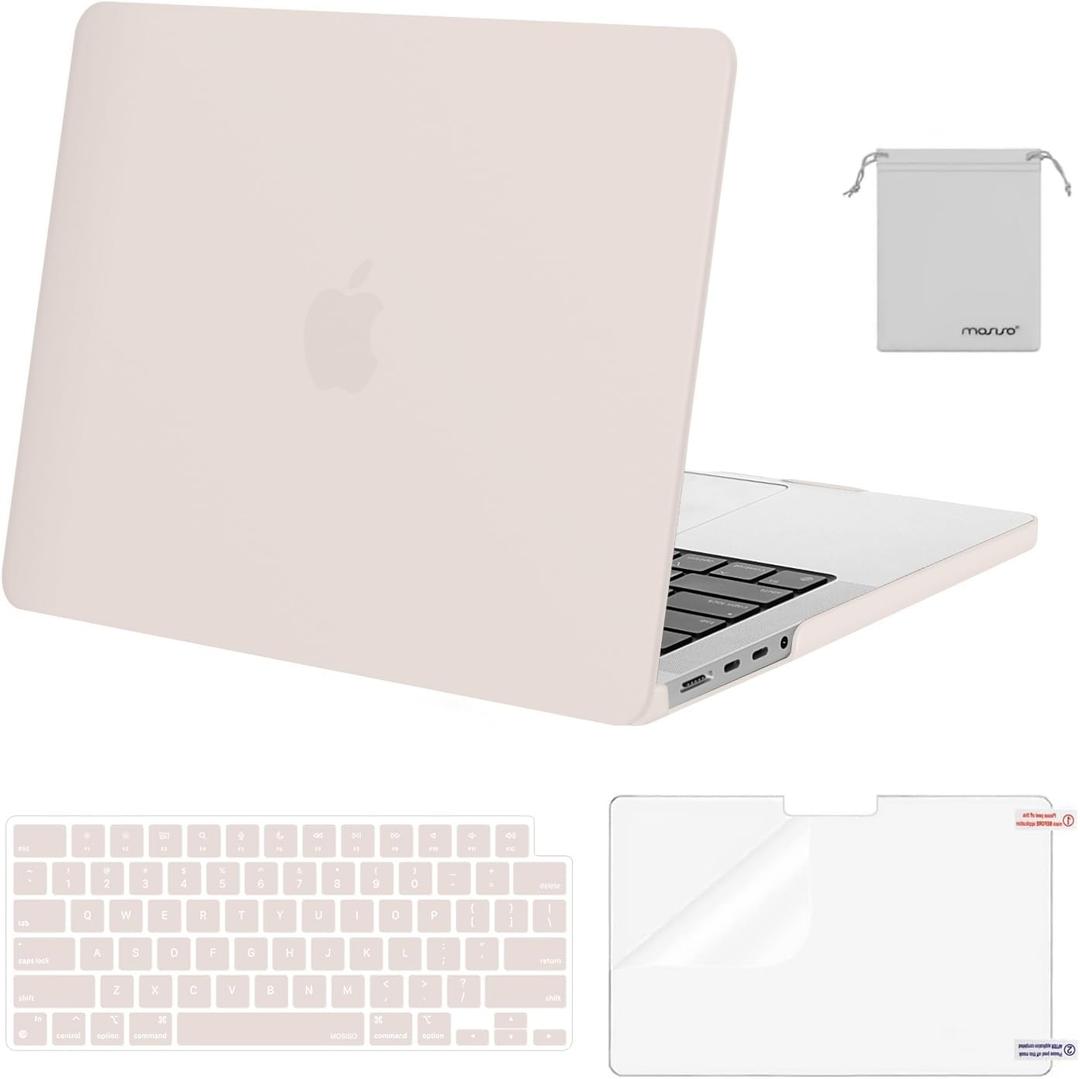 MOSISO Compatible with MacBook Pro 14 inch Case M5 2026 M4 2025 M3 M2 M1 2024-2021 A3427 A3426 A3434 A3112 A3185 A3401 A2918 A2992 A2779 A2442,Hard Case&Keyboard Skin&ScreenFilm&Pouch, Rock Gray, MacBook Pro 14 inch, 12.4 x 8.8 x 0.62 inches