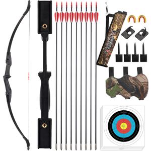 LWANO Recurve Bows for Adults - Archery Takedown Bow and Arrow Set for Adults/Youth/Teens Beginners Target Practicing, Left & Right Handed, 40lbs