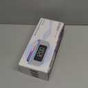 JALL Fabric Alarm Clock for Bedroom, with Big Led Screen Display, Bluetooth Stereo Sound Speaker, FM Radio, Fast Wireless Charging, USB Charging Port, Nightlight, White Noise, Ideal for Gift, Pink