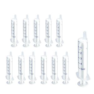 12 Pack 5 ml Syringe, luer slip syringe, without needle for Liquid refilling, DIY Crafts, Scientific Labs by Labfil