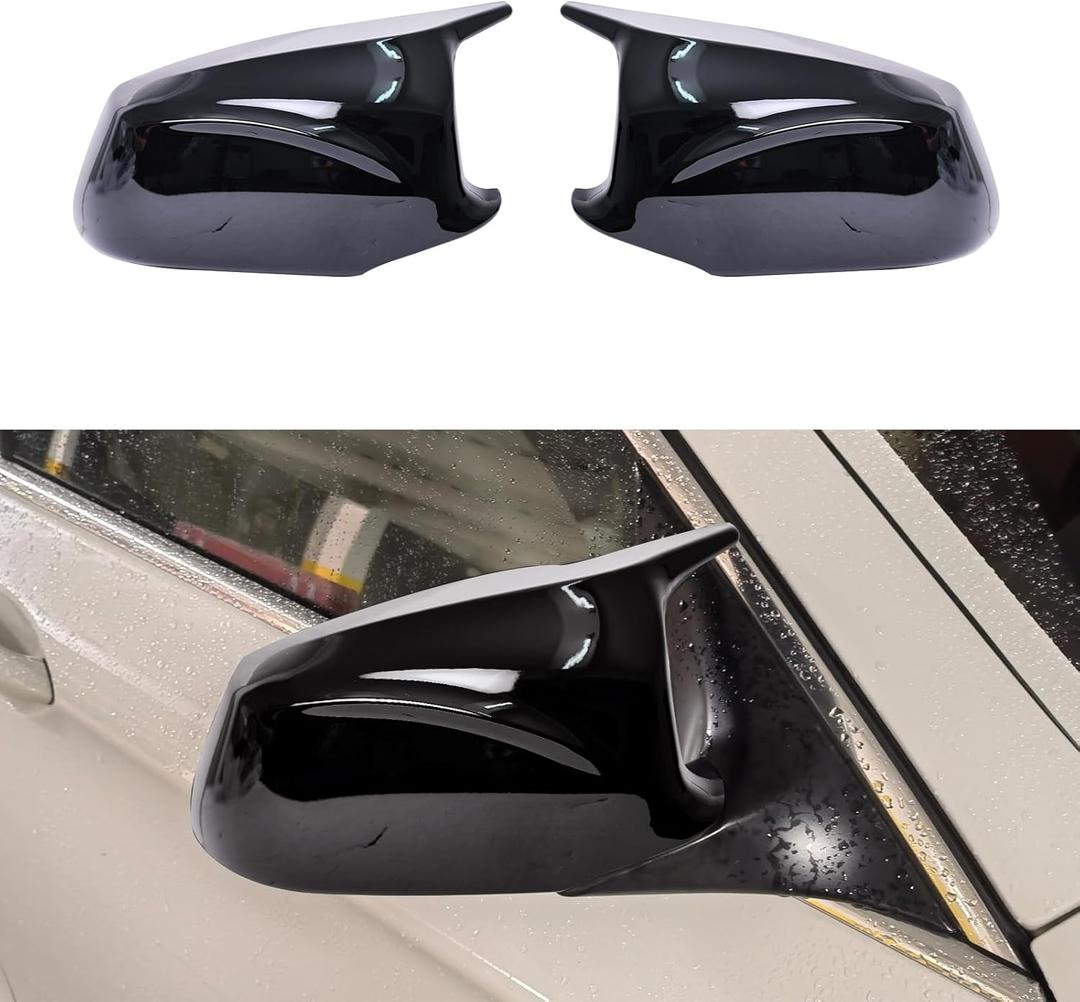 Mirror Cover Caps for F10 - Durable Quality Glossy Black, Compatible with 5 Series F10 F11 F18 528i 530i 535i 550i (2011-2013) - Upgrade Your Ride Now