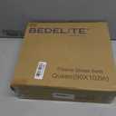 BEDELITE Flannel Sheets Queen Size Light Grey - Super Soft Fleece Sheets Set Fluffy Extra Plush, 4 Piece(Include Fitted Sheet, Flat Sheet, 2 Pillowcases)