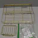 Moforoco 3-Pack Shower Caddy Basket Shelf with Soap Holder, No Drilling Traceless Adhesive Shower Wall Shelves, Rustproof Gold Bathroom Shower Storage Organizer