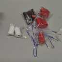 7X Arcade Buttons 30mm Happ Type Standard Push Buttons Switch with 20cm Buttons Cable for Arcade Joystick Arcade1up Games Console (Red)