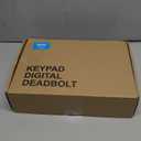 Veise Fingerprint Door Lock Set, Keyless Entry Door Lock, Front Handle Set, Electronic Keypad Deadbolt with Lever Handle, 2 Keys, Auto-Locking, One-time Codes, Easy to Install, Oil Rubbed Bronze