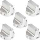 W11239985 W10850015 for Whirlpool Stove Knob, Control Knob Fits Whirlpool Gas Stove Knob Part Pd00061875 4845290 Ap6333411,Compatible with Number Wfg550S0Hz0,Wfg550S0Lv1 Wfg525S0Hv1, 5 Pack