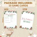 Christmas Baby Shower Games 25 Pack, Winter Baby Games, Christmas Baby Shower Games Cards, Gender Reveal Party Decorations, Party Favors Supplies, Christmas Baby Shower Ideas -A06
