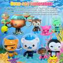 CHANECALL Action Figures Toy, 8 Pcs Cake Topper Figures Decorations, Mini Animals Figurines Playset, Ocean Educational Toys Set for Kids for Birthday Party Supplies Christmas