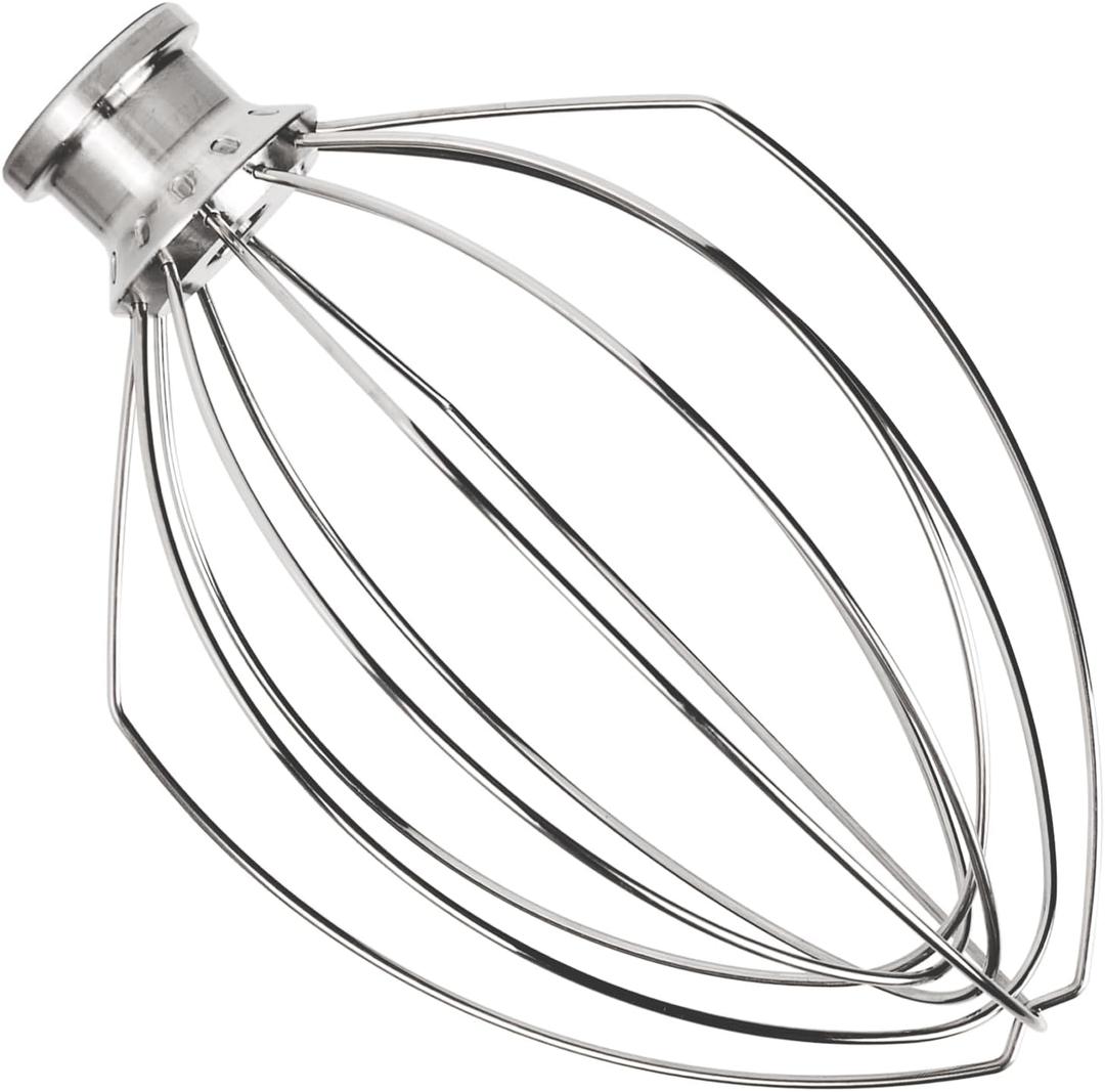 Whisk Attachment Stainless Steel for KitchenAid 5 Quart Bowl-Lift Stand Mixer, K5AWW Replacement Wire Whip, Mixer Attachment fot KitchenAid, Heavy Duty, Dishwasher Safe