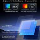 ZOUPW 450W PRO Bifacial Portable Solar Panel N-Type 16BB for Power Station