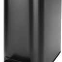 Cesun Small Bathroom Trash Can with Lid Soft Close, Step Pedal, 6 Liter / 1.6 Gallon Stainless Steel Garbage Can with Removable Inner Bucket, Anti-Fingerprint Finish (Matt Black)